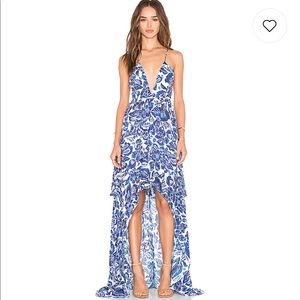 Jetset Diaries // Floral Maxi Indigo Jungle Dress